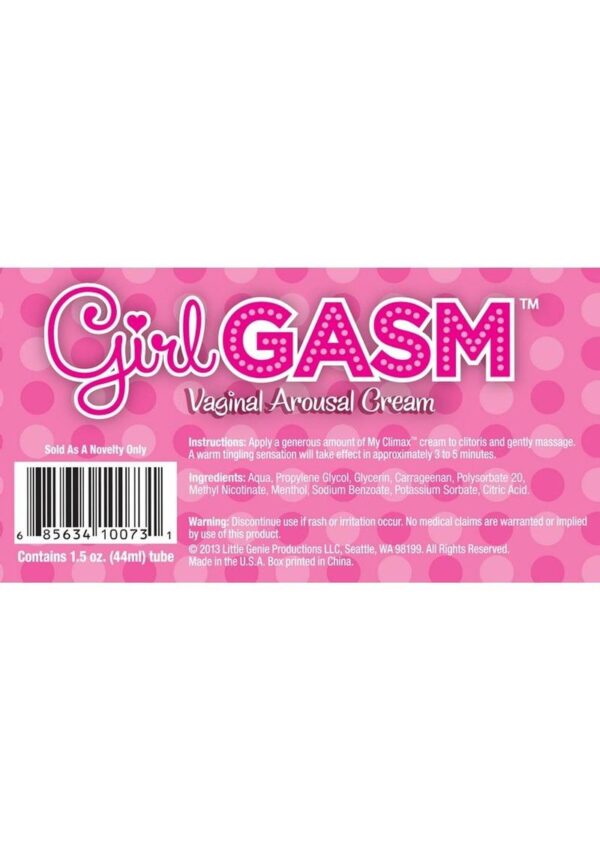 Girl Gasm Vaginal Arousal Cream 1.5oz - Image 2