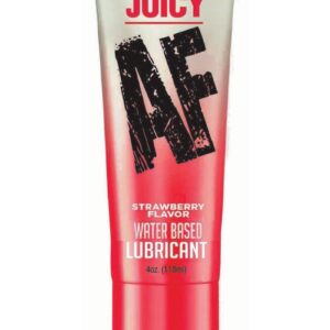 Juicy AF Water Based Flavored Lubricant Strawberry 4oz