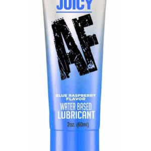 Juicy AF Water Based Flavored Lubricant Blue Raspberry 2oz
