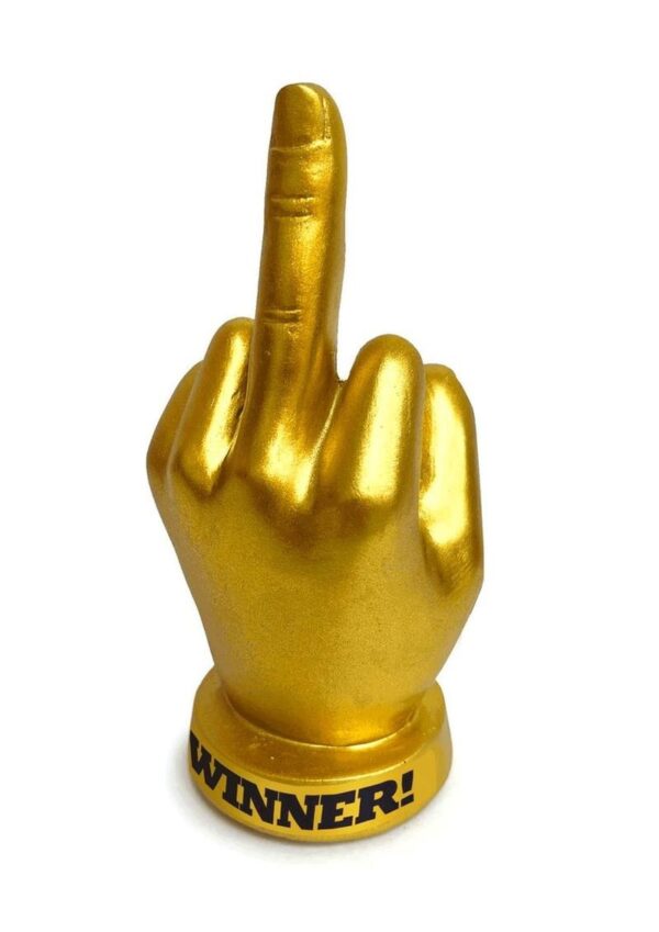 Golden F-U Finger Trophy - Gold/Black - Image 2