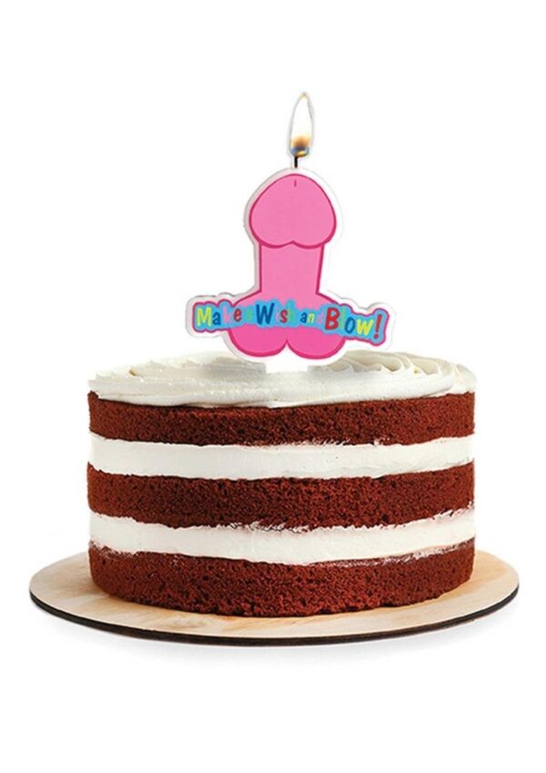 Candyprints Make A Wish and Blow Penis Party Candle - Image 2