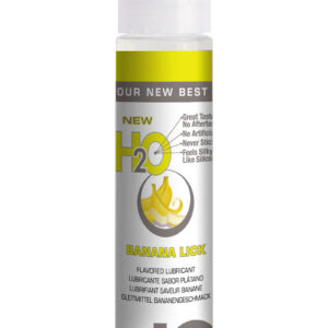 Jo H2O Water Based Personal Flavored Lubricant Bananna Lick 1 Ounce 12 Bottles Per Counter Display
