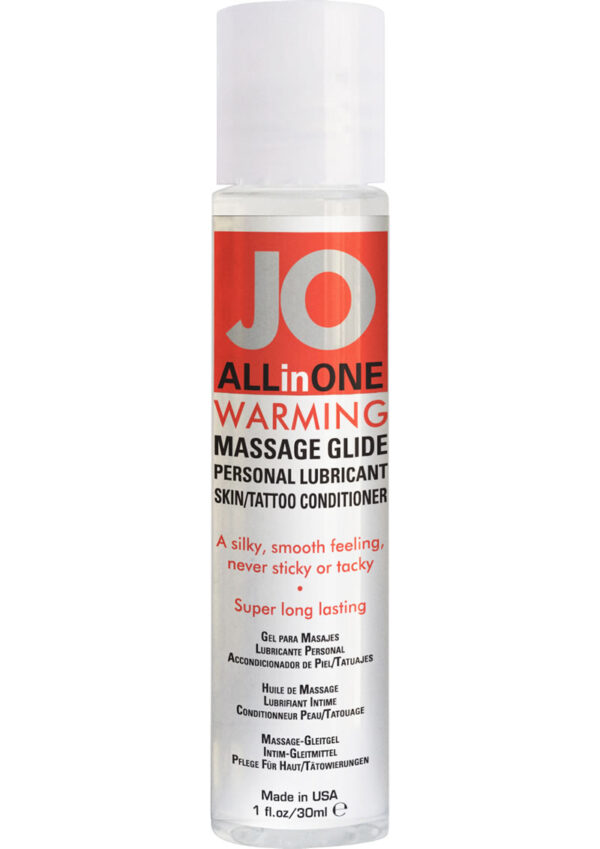 Jo All In One Warming Massage Glide 1 Ounce 12 Bottles Per Counter Display