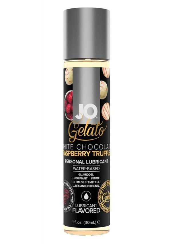 JO Gelato Water Based Lubricant White Chocolate Raspberry Truffle 1oz. Bottle
