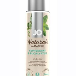 JO Naturals Peppermint and Eucalyptus Massage Oil 4oz