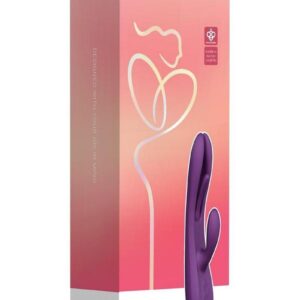 Terri App controlled Kinky Finger Tapping Rabbit Vibrator - Purple/Gold