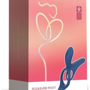 Pleasure Pivot App Control Rechargeable Silicone Couples Vibrator - Blue