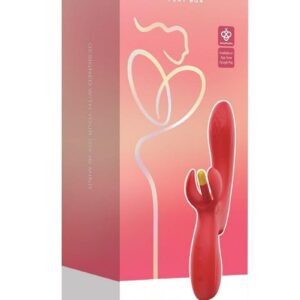 Fortexa Kinky Finger Flapping Rechargeable Silicone Clit and G-Spot Vibrator with App Control - Yellow