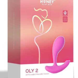 Oly 2 Pressure Sensing App enabled Wearable Rechargeable Silicone Clit and G Spot Vibrator - Pink