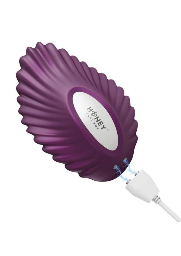 Pearl App-Controlled Magnetic Rechargeable Silicone Panty Vibrator - Light Purple - Image 4