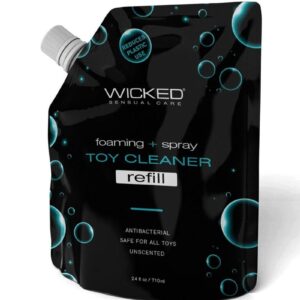 Wicked Sensual Foam and Fresh Toy Cleaner Refill Pouch 24oz.