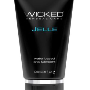 Wicked Jelle Water Based Anal Gel Lubricant 4oz