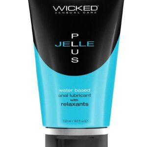 Wicked Jelle Plus Water Based Anal Lubricant with Relaxants 4oz
