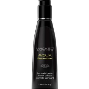 Wicked Aqua Water Based Sensitive Hypoallergenic Lubricant 4oz