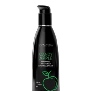 Wicked Aqua Water Based Flavored Lubricant Candy Apple 2oz