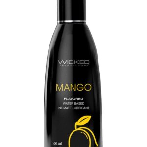 Wicked Aqua Water Based Flavored Lubricant Mango 2oz