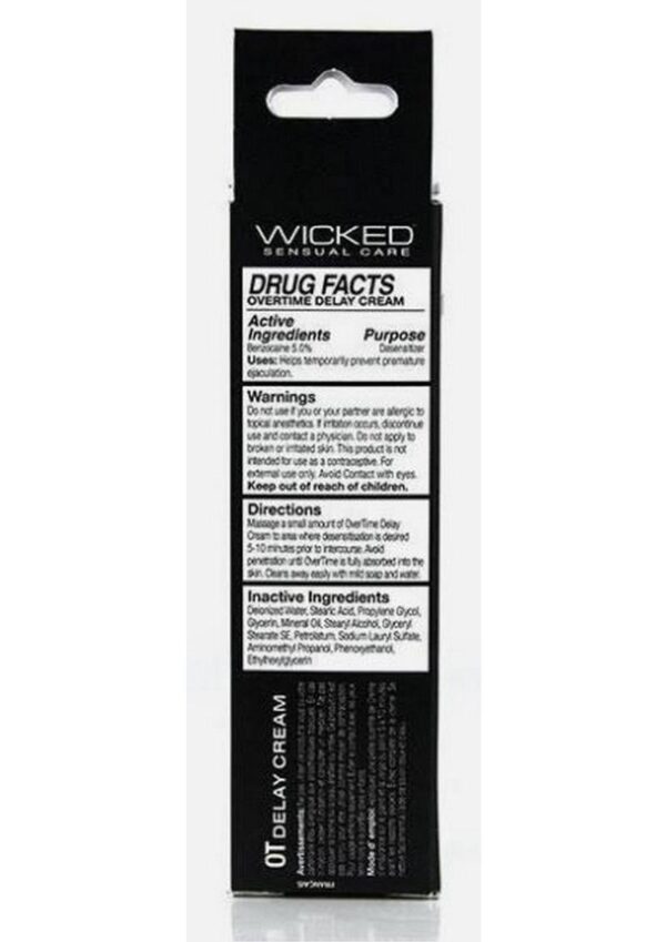 Wicked Overtime Delay Cream 1oz - Image 2