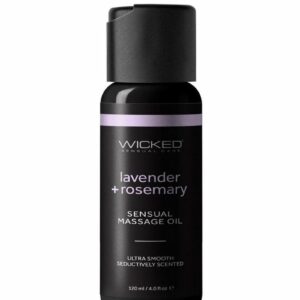Wicked Sensual Massage Oil 4oz - Lavender and Rosemary
