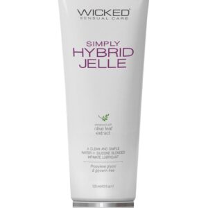 Wicked Simply Hybrid Jelle Lubricant with Olive Leaf Extract 4oz