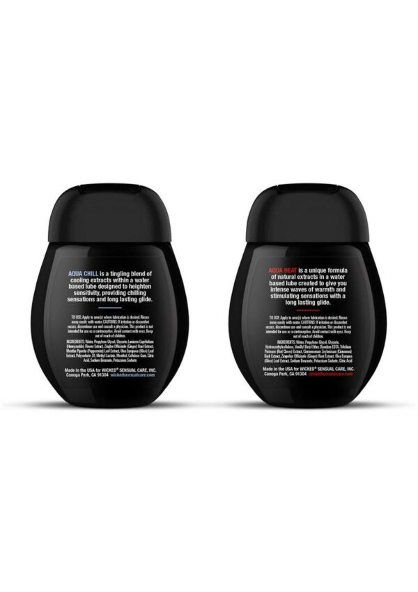 Wicked Sensual Warming/Cooling Water based Lubricant Sensations Kit - Image 3