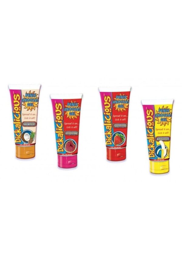 Dickalicious Penis Arousal Gel 24 Peice Assorted Display - Image 2