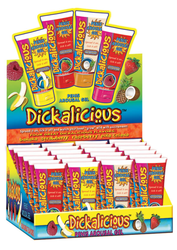 Dickalicious Penis Arousal Gel 24 Peice Assorted Display