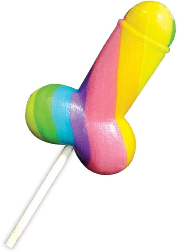 Rainbow Cock Pops Lolliops 12 Per Display - Image 2