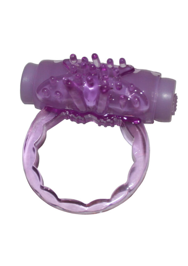 Humm Dinger Super Turbo Vibrating Cock Ring - Purple - Image 2