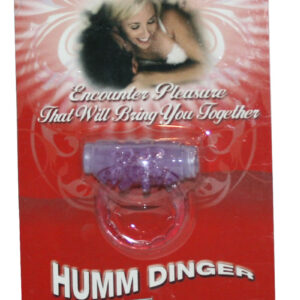 Humm Dinger Super Turbo Vibrating Cock Ring - Purple