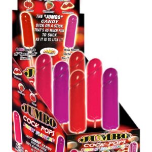 Jumbo Cock Pops Fruit Flavored 6 Per Display