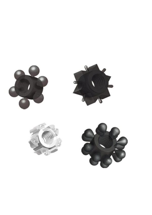 Pleasure Stars Jelly Cock Rings 6 Per Pack - Assorted Colors - Image 2