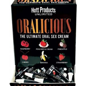 Oralicious Ultimate Oral Sex Cream Assorted Flaovors 144 Pillow Packs Per Bowl
