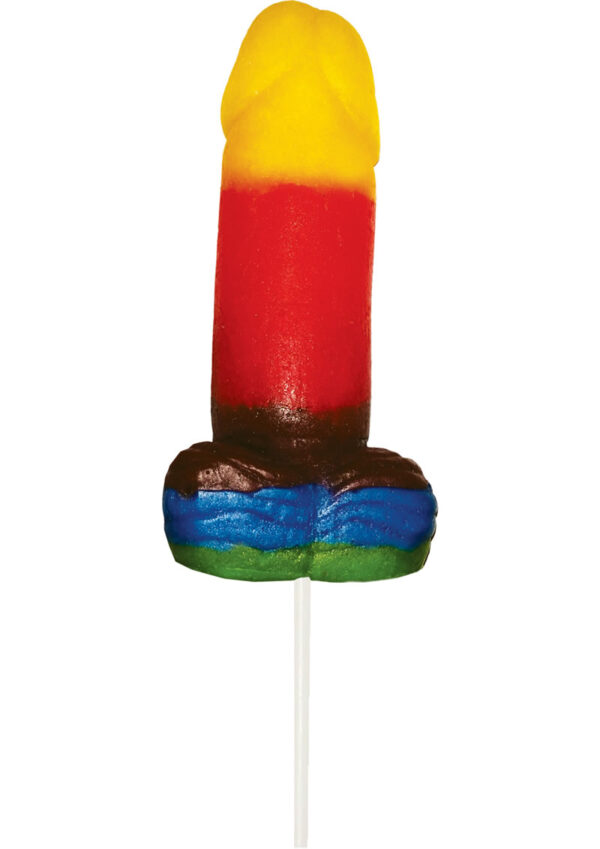 Rainbow Sweet and Sour Jumbo Gummy Pecker - Image 2