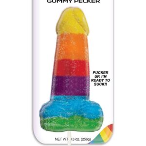 Rainbow Sweet and Sour Jumbo Gummy Pecker