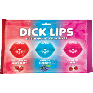 Dick Lips Edible Gummy Cock Rings Candy 3 Pack