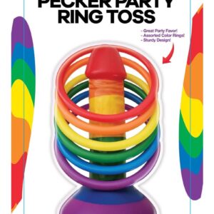 Rainbow Pecker Party Ring Toss