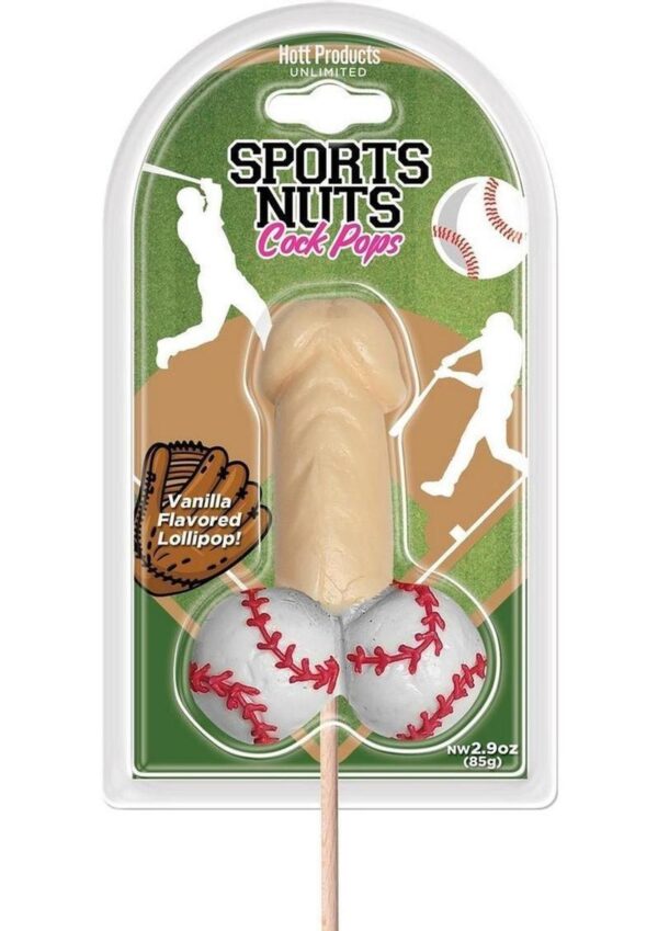Sports Nuts Cock Pop Baseballs - Vanilla