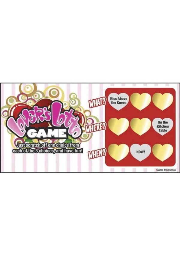 Lovers Lotto Game Scratch n Play Sex Game Carded - Image 2