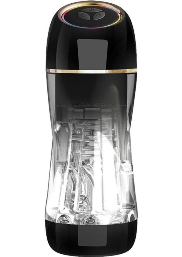 Manhandler Hi Torque Rechargeable Multi-Speed Stroker - Clear/Black - Image 2