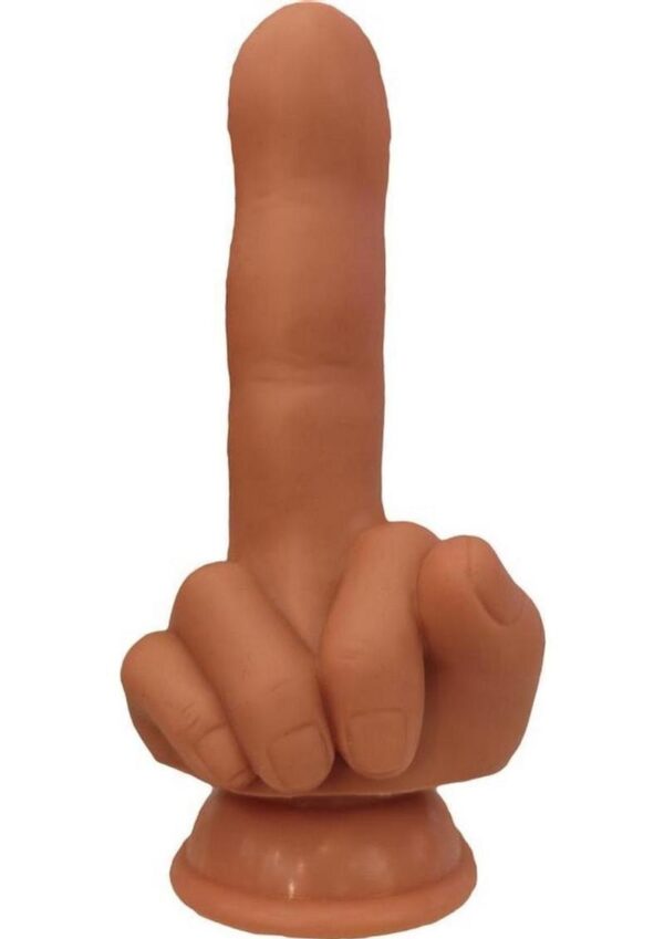 Finger Fest Flip Off Silicone Dildo - Caramel - Image 2