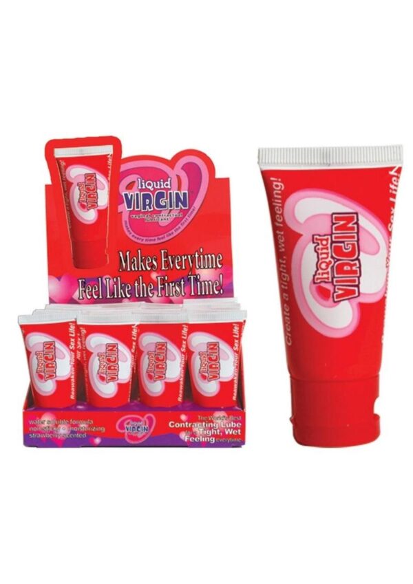 Liquid Virgin Vaginal Contracting Lubricant Water Based Strawberry 1 Ounce 24 Per Display