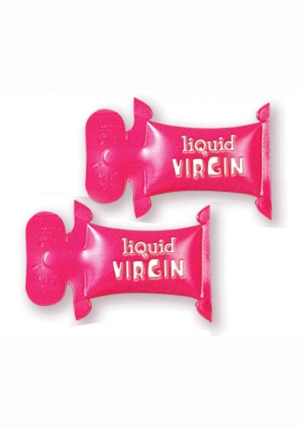 Liquid Virgin Strawberry Vaginal Water Based Lubricant Pillow Packs 144 Per Bowl - Image 2