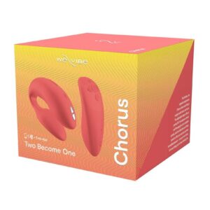 We-Vibe Chorus Rechargeable Couples Vibrator with Squeeze Remote Control - Crave Coral