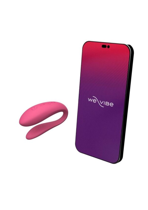 We-Vibe Sync Lite App Control Rechargeable Silicone Couples Vibrator - Pink - Image 4