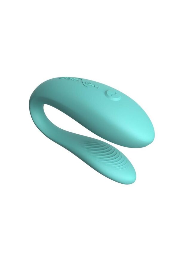 We-Vibe Sync Lite App Control Rechargeable Silicone Couples Vibrator - Aqua - Image 2