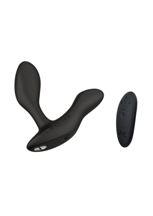 We-Vibe Vector+ Rechargeable Silicone Vibrating Prostate Massager with Remote Control - Charcoal Black - Image 2