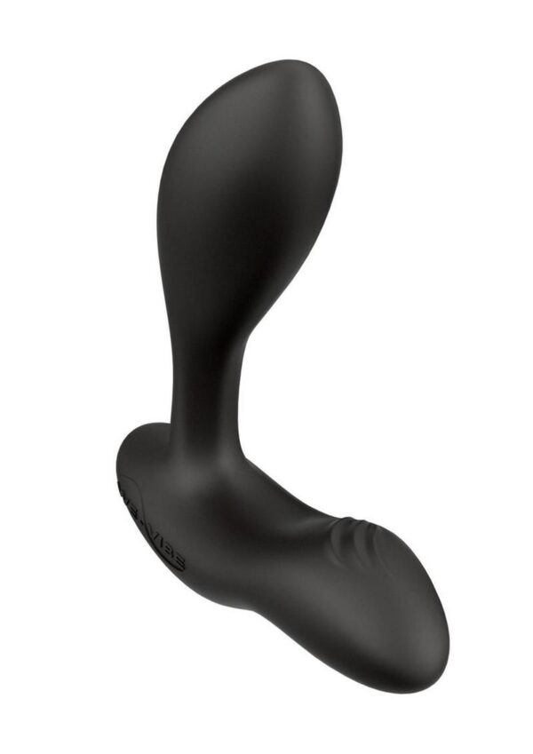 We-Vibe Vector+ Rechargeable Silicone Vibrating Prostate Massager with Remote Control - Charcoal Black - Image 3
