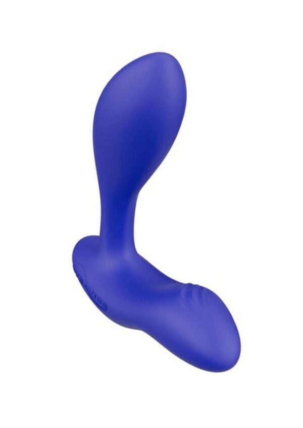 We-Vibe Vector+ Rechargeable Silicone Vibrating Prostate Massager with Remote Control - Royal Blue - Image 3