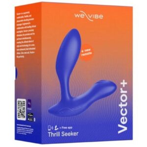 We-Vibe Vector+ Rechargeable Silicone Vibrating Prostate Massager with Remote Control - Royal Blue