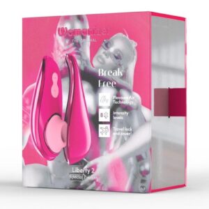 Womanizer Liberty 2 Iggy Azalea  Rechargeable Silicone Clitoral Stimulator Special Edition - Pink
